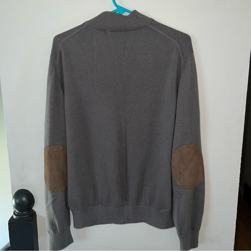 Vineyard Vines Cotton-Alpaca Blend 1/4 Zip Pullover Sweater - Size Medium - Picture 3 of 8